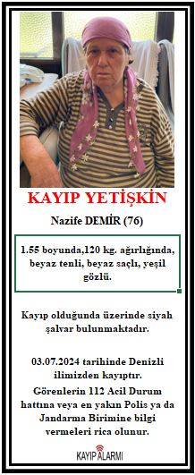 Kayıp Nazife DEMİR (76)