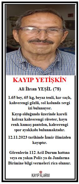 Kayıp Ali İhsan YEŞİL
